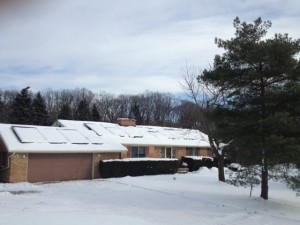 Snow Covered Array At 23 Degree Angle